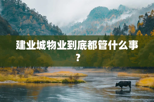 建业城物业到底都管什么事？