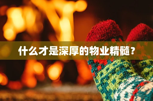 什么才是深厚的物业精髓？