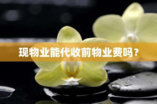 现物业能代收前物业费吗？