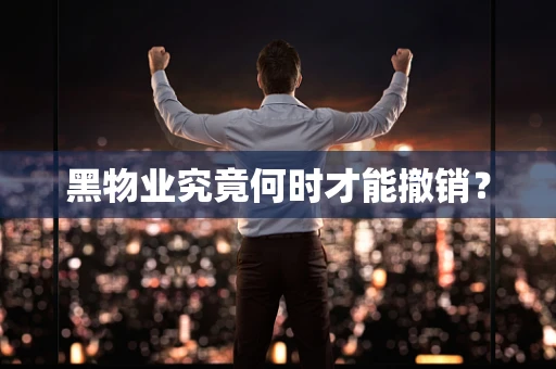 黑物业究竟何时才能撤销？