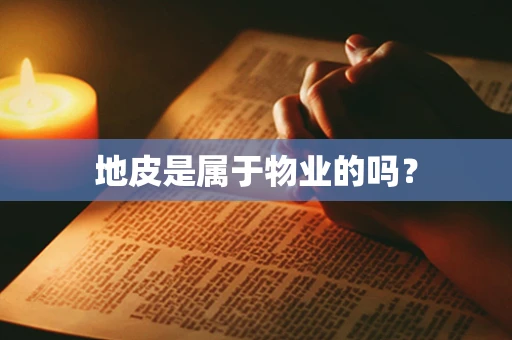 地皮是属于物业的吗？