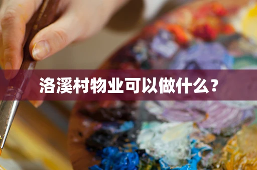 洛溪村物业可以做什么？