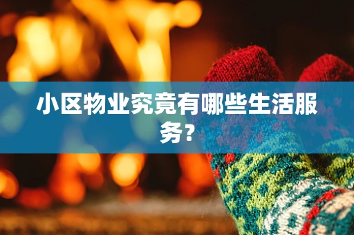小区物业究竟有哪些生活服务？