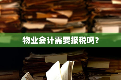 物业会计需要报税吗？