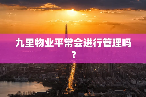 九里物业平常会进行管理吗？