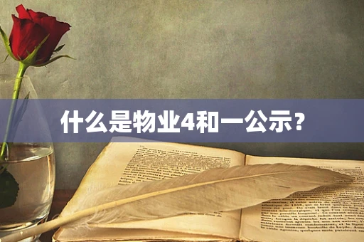 什么是物业4和一公示？