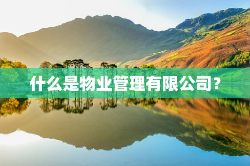 什么是物业管理有限公司？