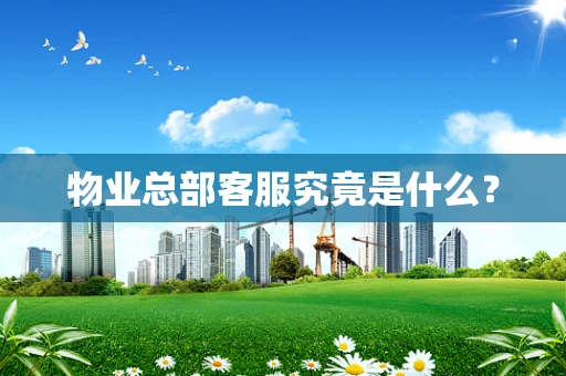 物业总部客服究竟是什么？