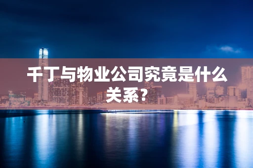 千丁与物业公司究竟是什么关系？
