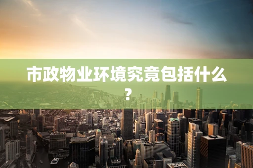 市政物业环境究竟包括什么？