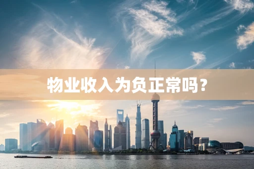 物业收入为负正常吗？