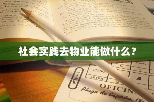 社会实践去物业能做什么？