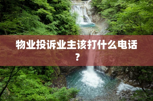 物业投诉业主该打什么电话？