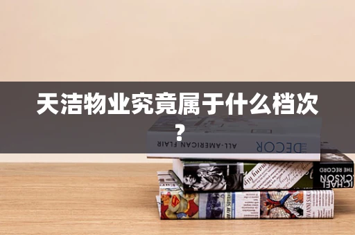 天洁物业究竟属于什么档次？