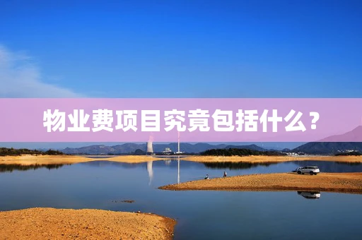 物业费项目究竟包括什么？