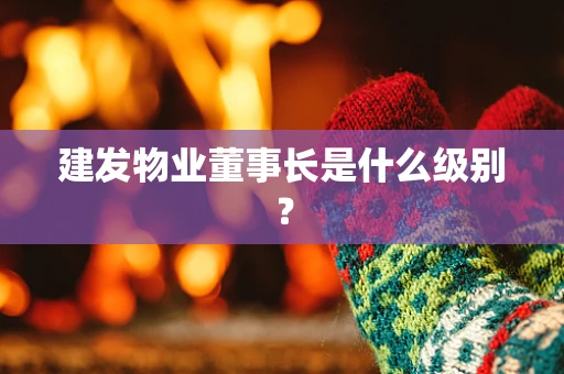 建发物业董事长是什么级别？