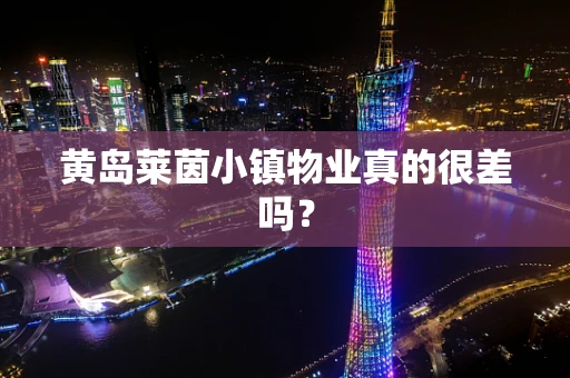黄岛莱茵小镇物业真的很差吗？