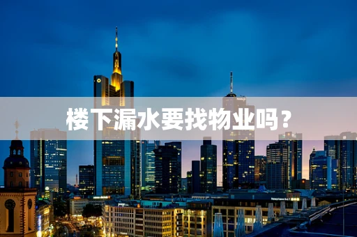 楼下漏水要找物业吗？