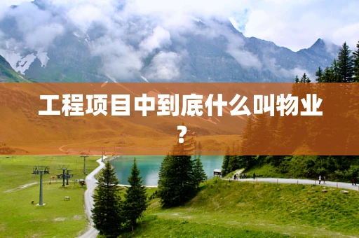 工程项目中到底什么叫物业？